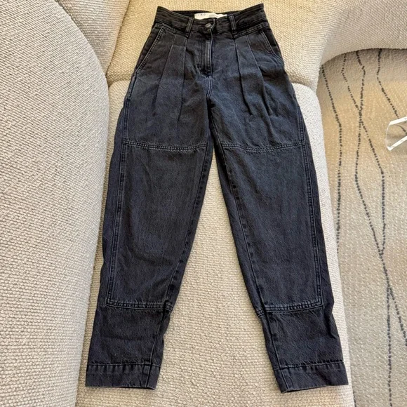 IRO PARIS high waisted tapered barrel jeans - Picture 6 of 10
